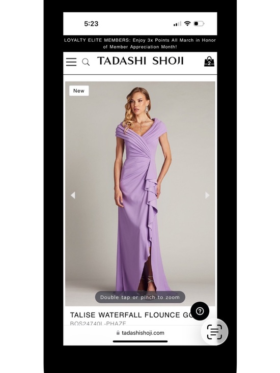 Tadashi Shoji Dresses & Skirts - Tadashi crepe dress 
Lavender 
Worn once
Large